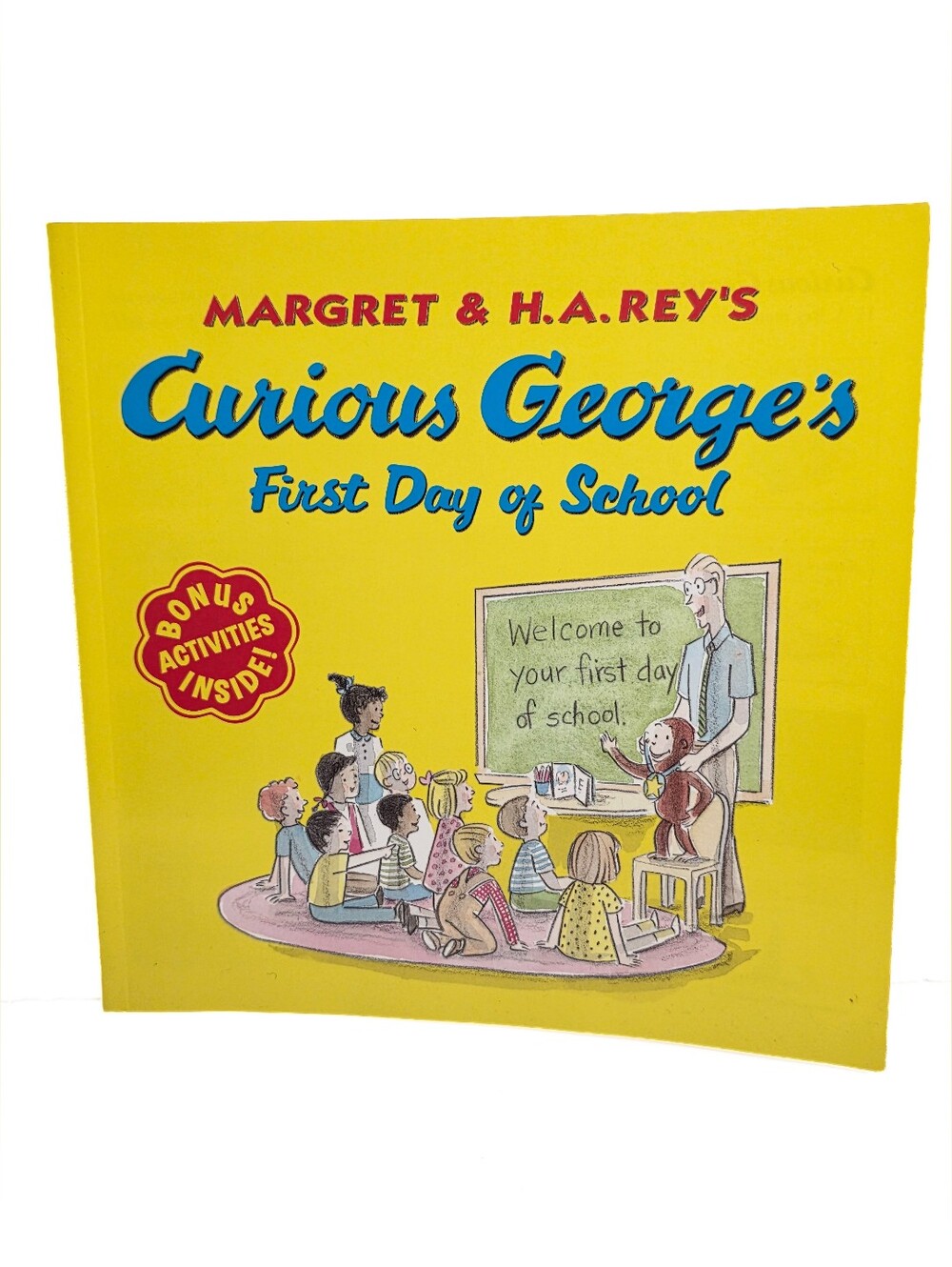 Curious George's First Day Of School Paperback Book Bonus Activities Edition